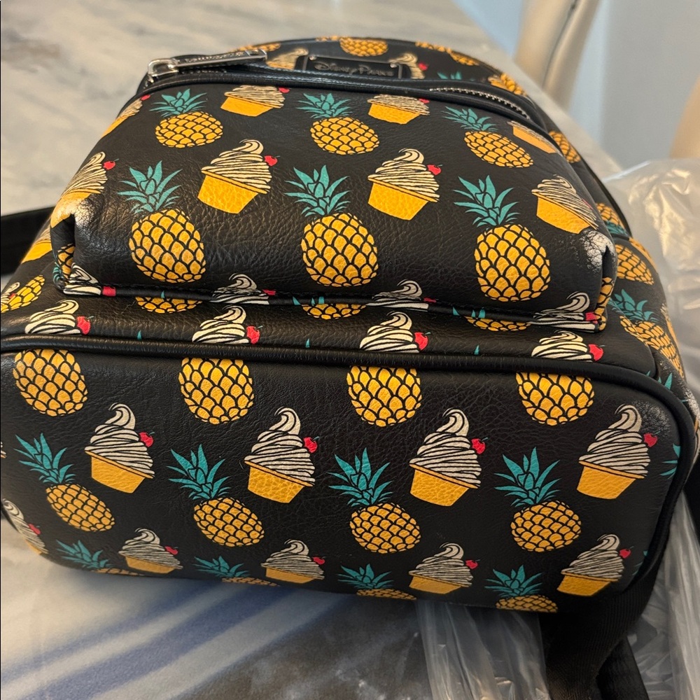 Loungefly Black and Yellow Dole Whip Pineapple Backpack - Picture 9 of 10